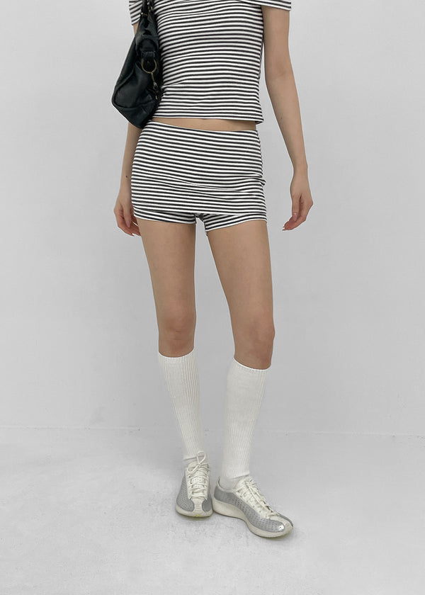 [MADE] Chiel Stripe Mini Skort (Set Available)