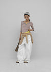 Torrit Eyelet Wide Cotton Pants