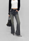 Ratton Low-waist Catwash Bootcut Denim Pants