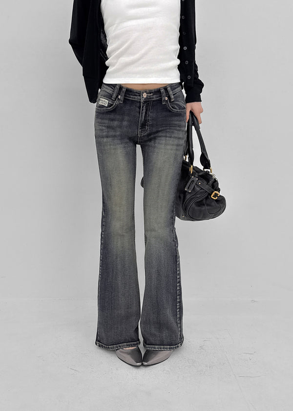 Ratton Low-waist Catwash Bootcut Denim Pants