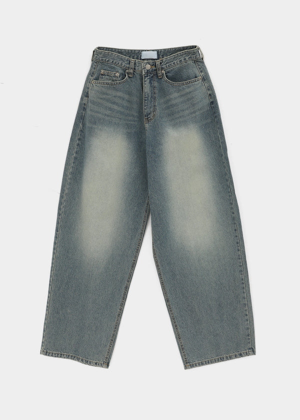 Dession Bijou Semi-balloon Wide Denim Pants