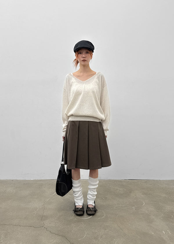 [MADE] Seir Sheer Linen V-Neck Knit