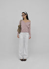 Ratmiss One-shoulder Knit Cardigan