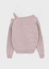 Ratmiss One-shoulder Knit Cardigan