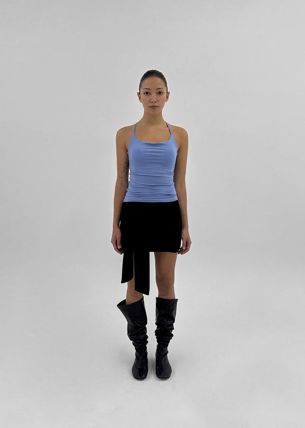 [MADE] Perky Back-Point Sleeveless Top (Built-in Cap)