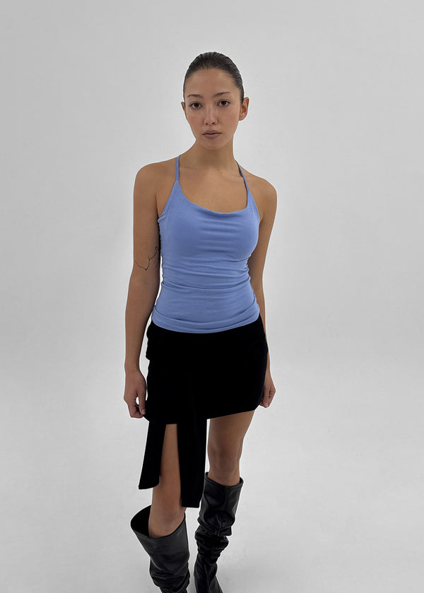 [MADE] Perky Back-Point Sleeveless Top (Built-in Cap)