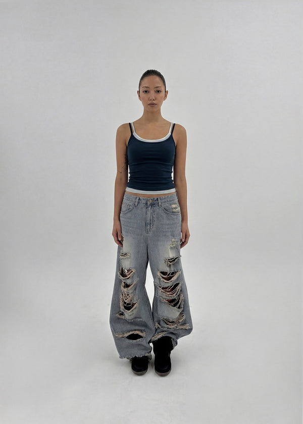 [MADE] Robella Layered Sleeveless Top (Built-in Cap)