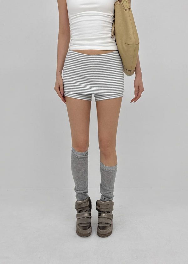 [MADE] Chiel Stripe Mini Skort (Set Available)