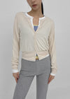 Naring See-through Round Neck Cardigan