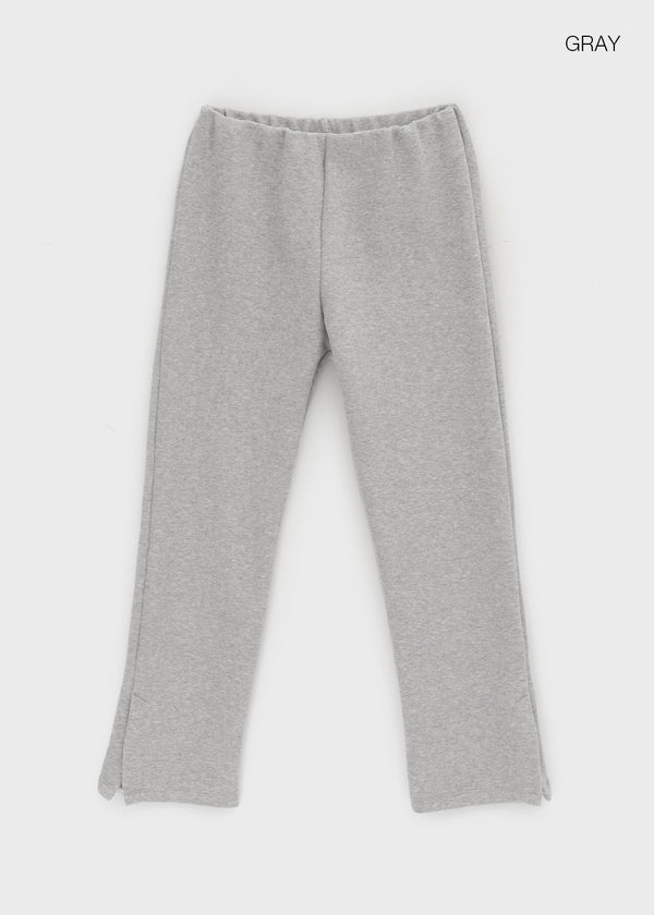 Deagle Banded Ribbed Slit Cropped Leggings