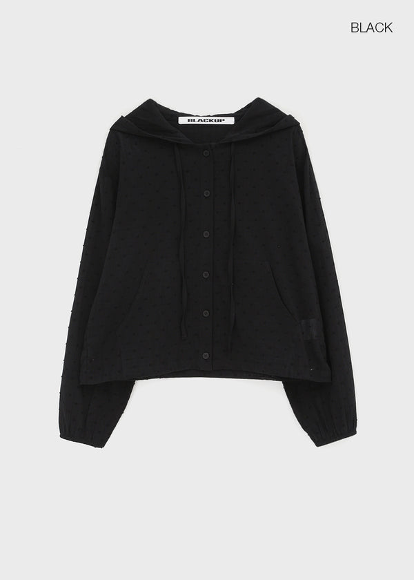 [MADE] Yulia Loose-Fit Sheer Hooded Cardigan