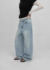 Nader Washed Wide Denim Pants