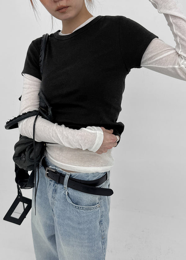 Epion Round Tencel Long Sleeve Tee