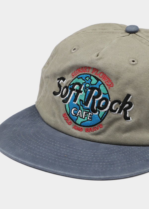 Muar Embroidered Color Block Camp Cap