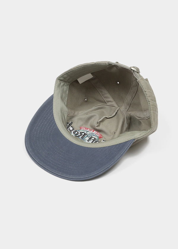 Muar Embroidered Color Block Camp Cap