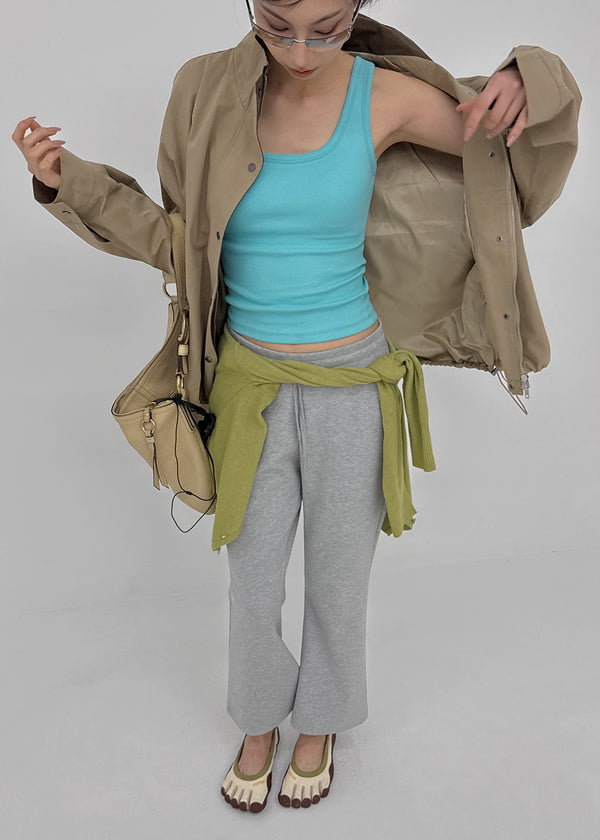 Rohing Color-block High-neck Field Jacket