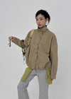 Rohing Color-block High-neck Field Jacket