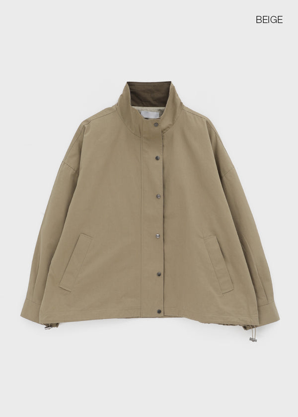 Rohing Color-block High-neck Field Jacket