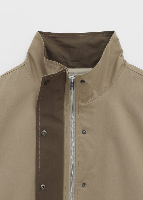 Rohing Color-block High-neck Field Jacket