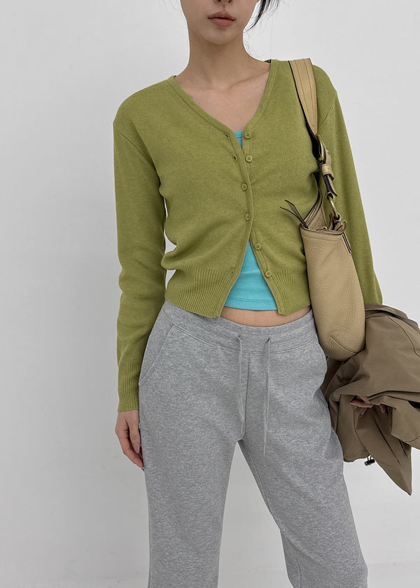 Longta V-neck Knit Cardigan