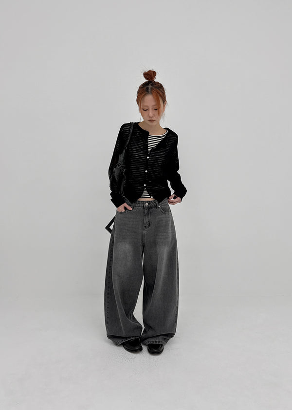 Penu Round Summer Knit Cardigan