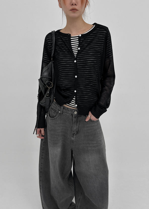 Penu Round Summer Knit Cardigan