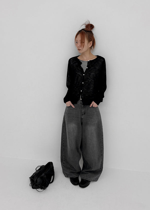 Penu Round Summer Knit Cardigan