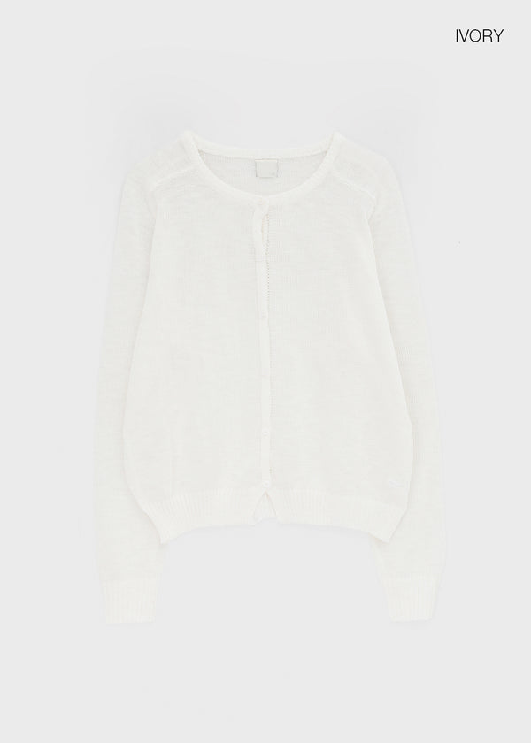 Penu Round Summer Knit Cardigan
