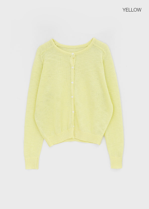 Penu Round Summer Knit Cardigan