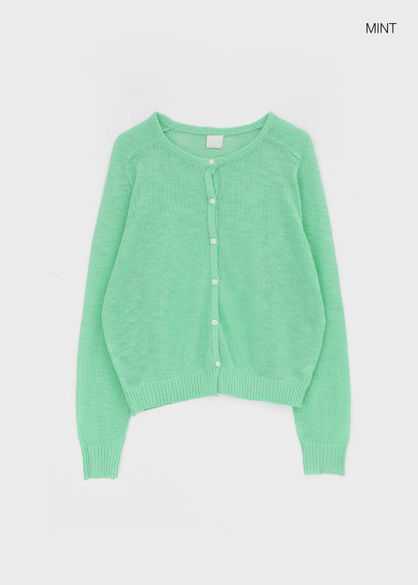 Penu Round Summer Knit Cardigan