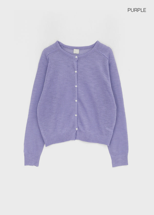Penu Round Summer Knit Cardigan