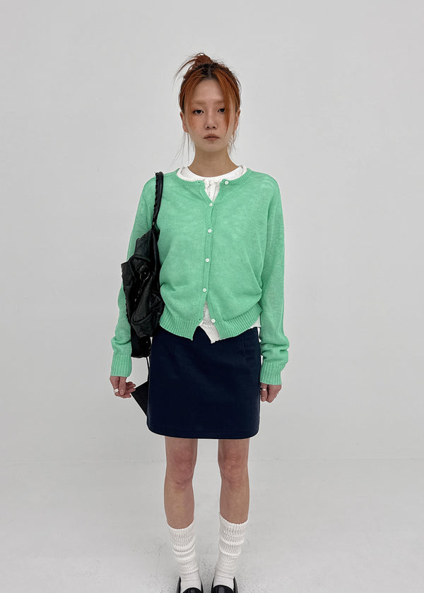 Penu Round Summer Knit Cardigan