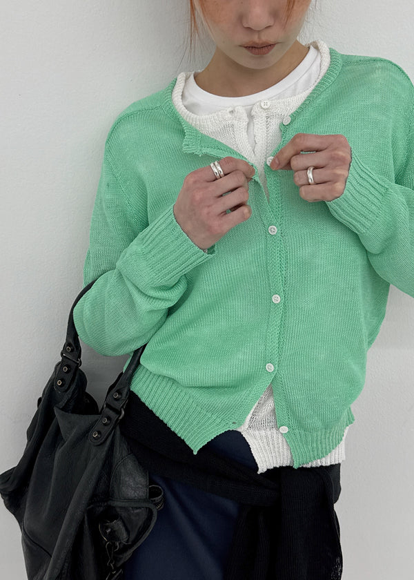 Penu Round Summer Knit Cardigan