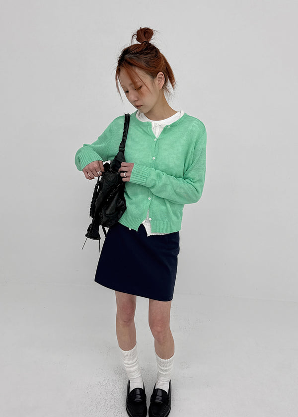 Penu Round Summer Knit Cardigan