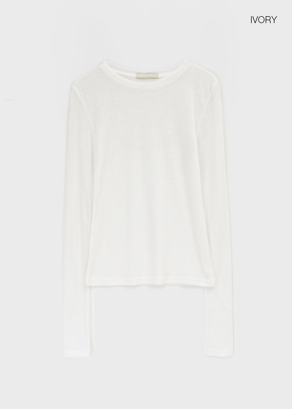 Epion Round Tencel Long Sleeve Tee