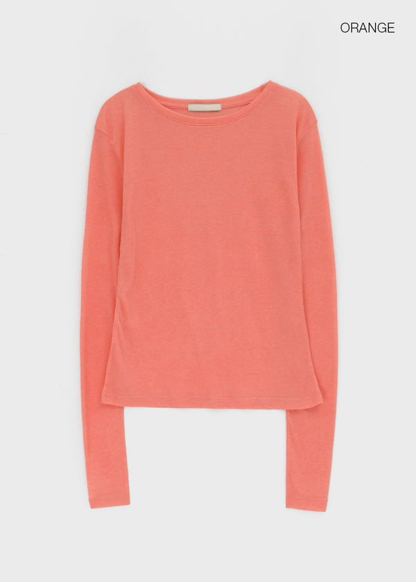 Epion Round Tencel Long Sleeve Tee