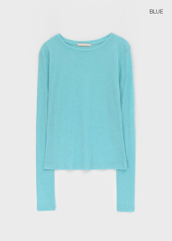 Epion Round Tencel Long Sleeve Tee