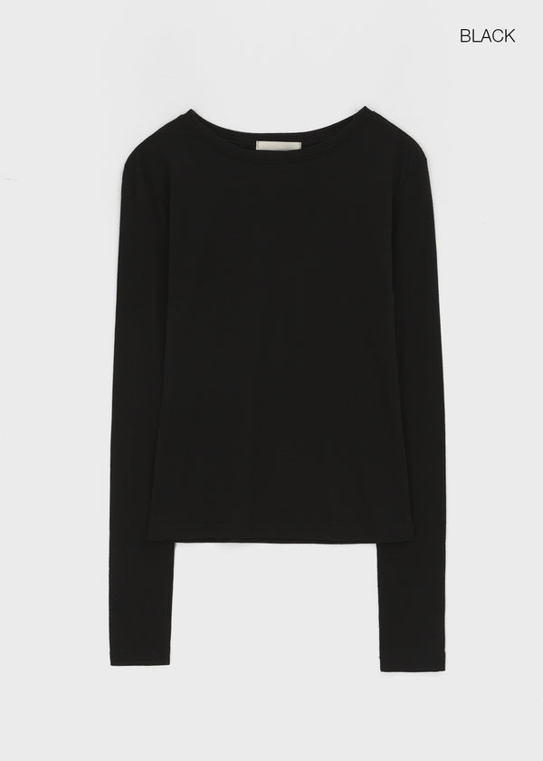 Epion Round Tencel Long Sleeve Tee