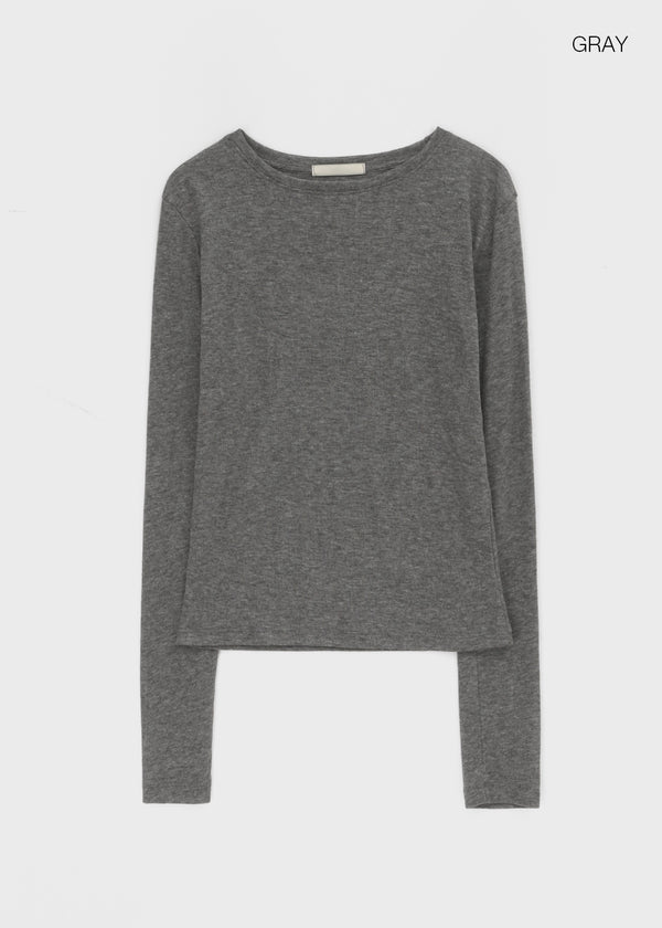 Epion Round Tencel Long Sleeve Tee