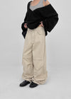 Fabio Pintuck Wide Cotton Pants
