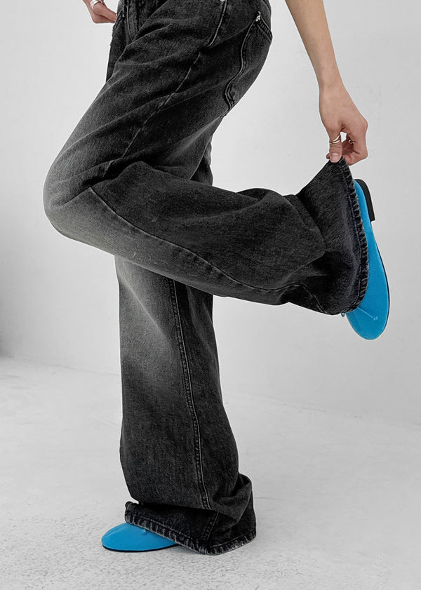 Lomon Color-banded Flat Shoes