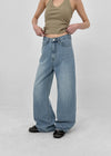 Polto Semi-wide Straight Denim Pants