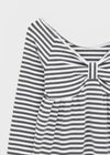 Rayville Striped Off-shoulder Long Sleeve Tee