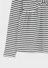 Rayville Striped Off-shoulder Long Sleeve Tee