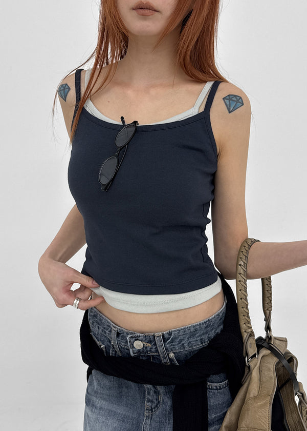 [MADE] Robella Layered Sleeveless Top (Built-in Cap)