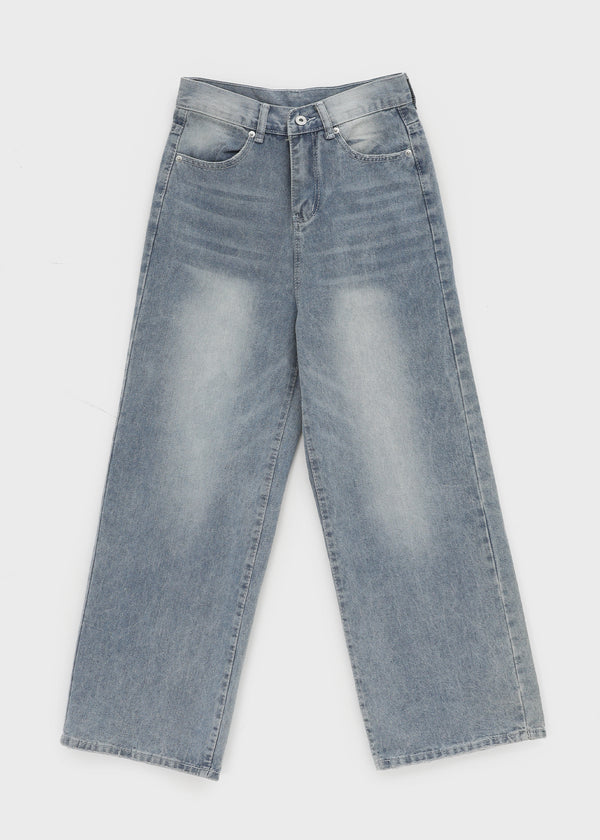 Etman Bijou Wide Denim Pants