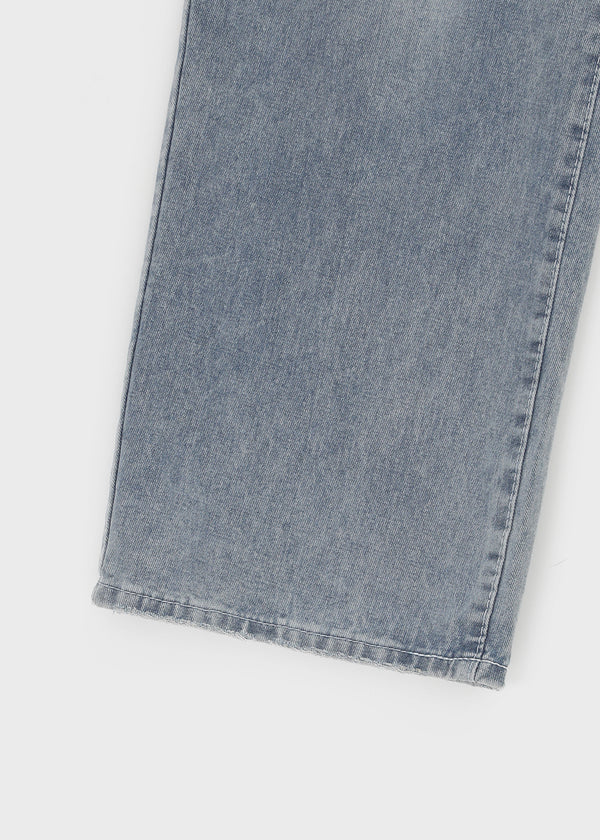 Etman Bijou Wide Denim Pants
