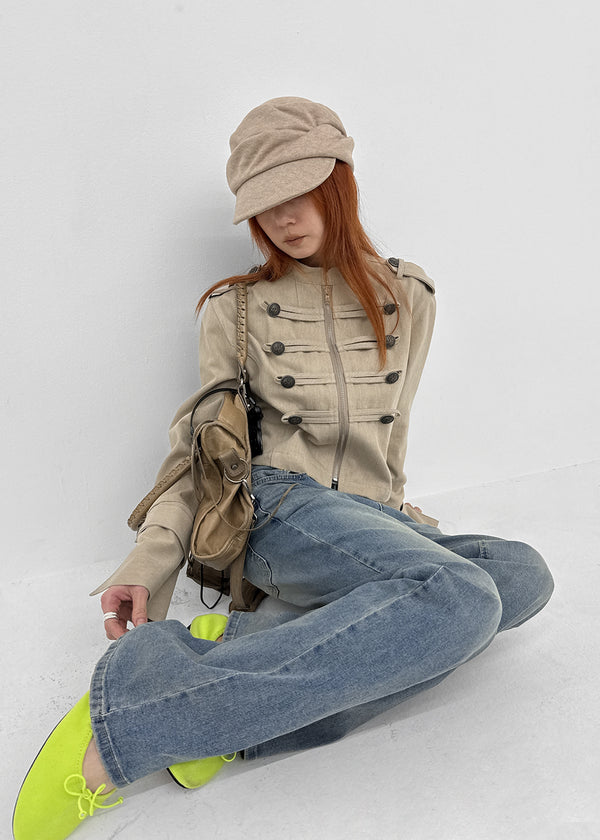 Lomon Color-banded Flat Shoes