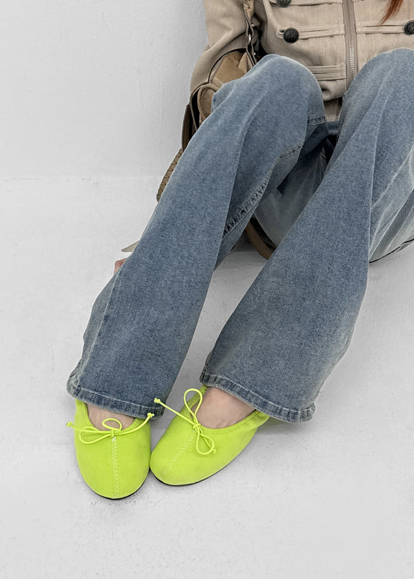 Lomon Color-banded Flat Shoes