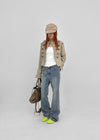 Too God Washed Elastic Stretch Bootcut Denim Pants